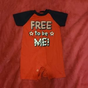Infant boys patriotic onesie